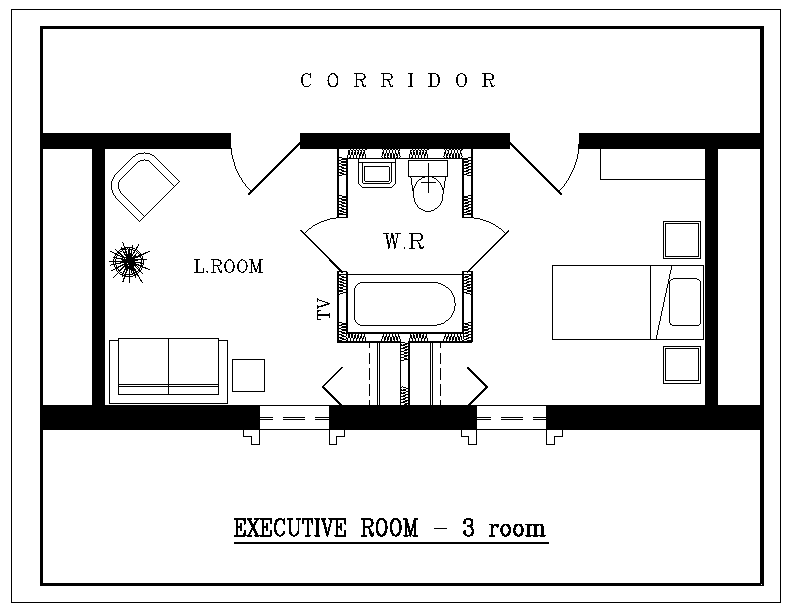 Floor plan: Full suite