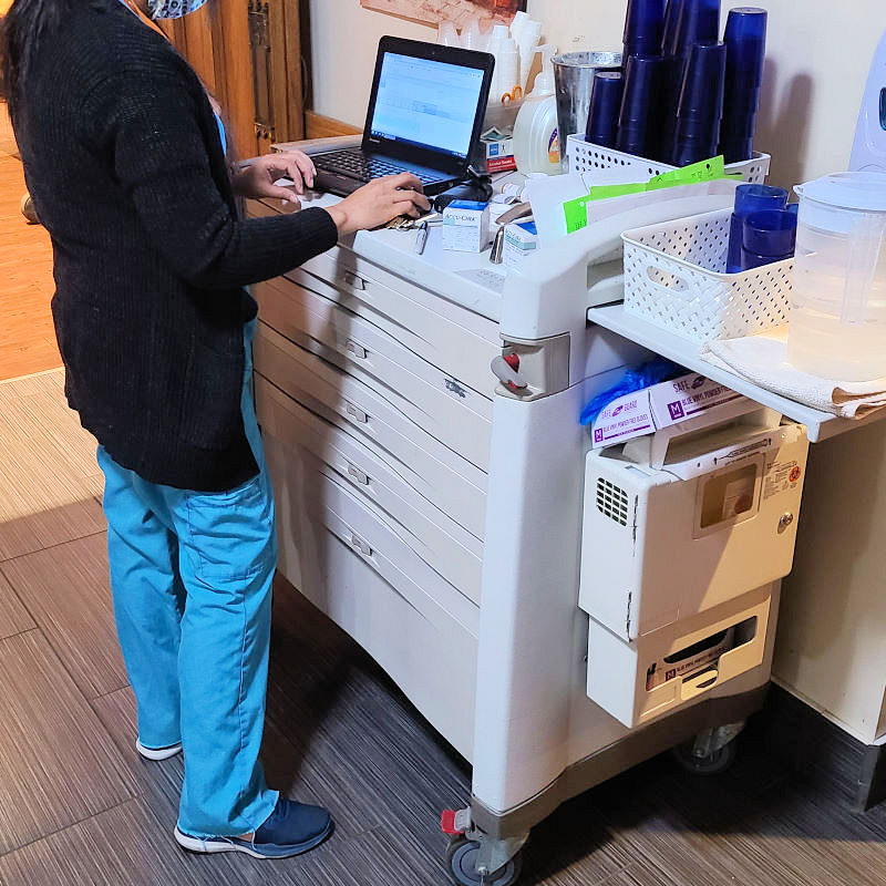 nurses' medical cart